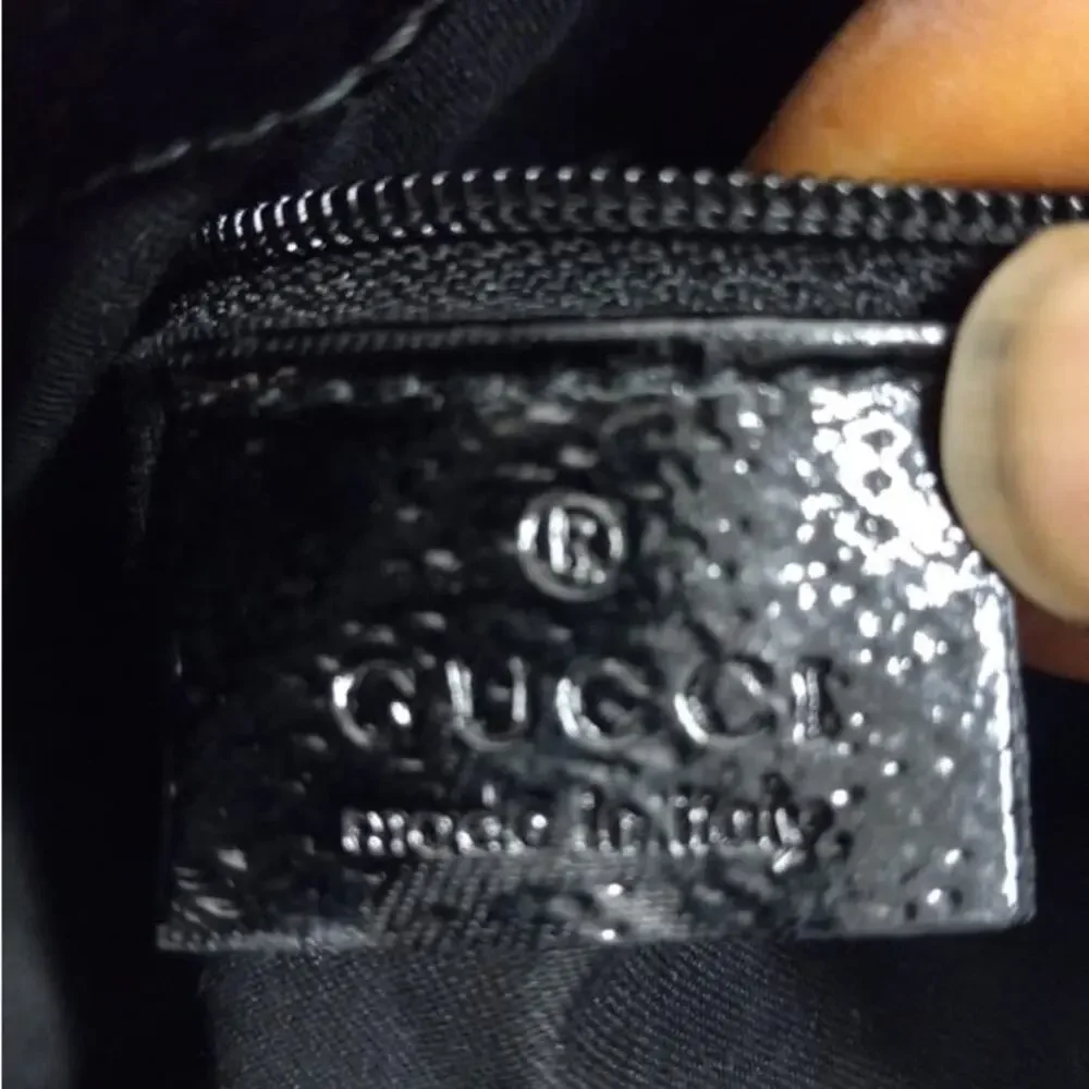 Gucci GG Eclipse Shoulder Bag Canvas Patent leather Bag